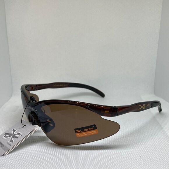 X-Loop Mens Semi Rimless Sunglasses - Picture 1 of 3